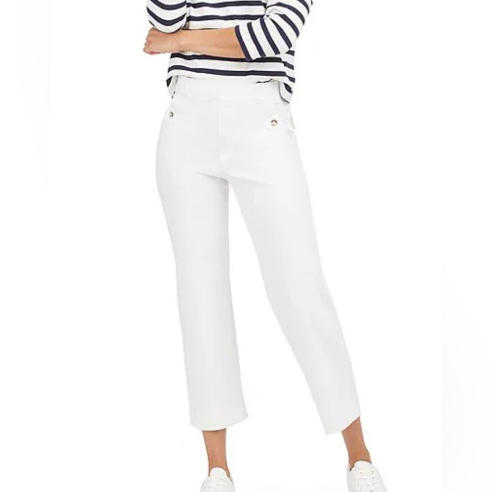 NWT Spanx Stretch Twill Pull On Cropped Pants !  Size Small/Tall